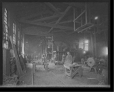 [Detroit Shipbuilding Co., scratch room, probably Wyandotte, Mich.]