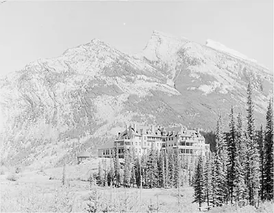 Banff Springs Hotel and Mt. Rundle, Alberta