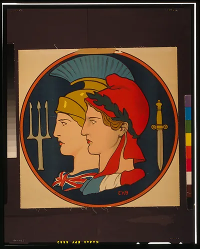 [Emblem of France and Great Britain] / EHB M. Rusling Wood Litho. N.Y.