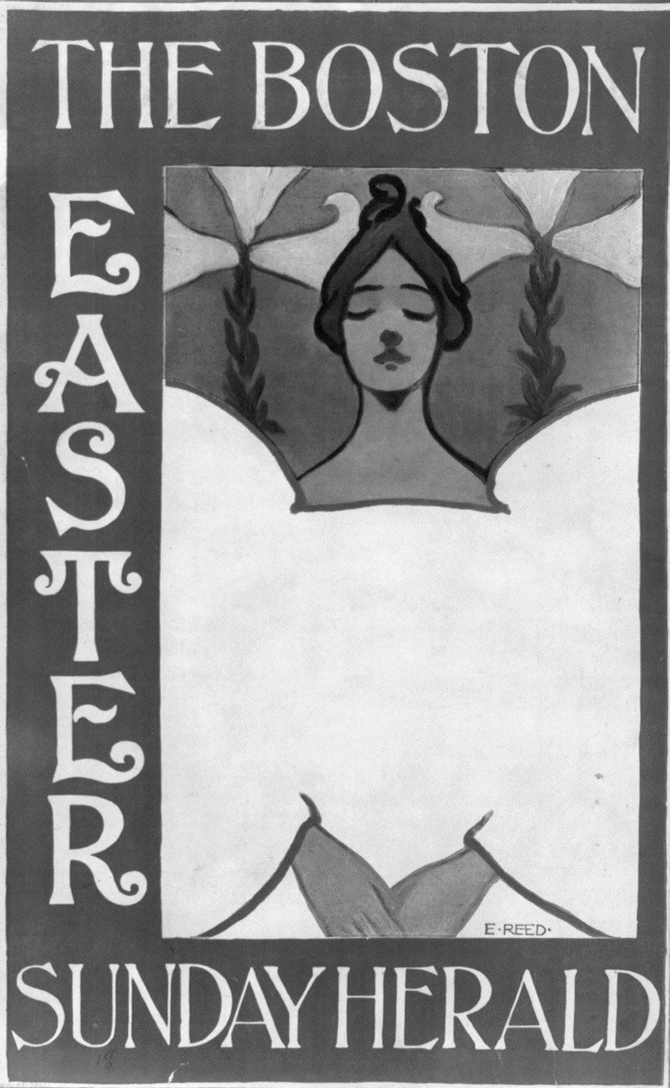 The Boston Sunday Herald - Easter — vintage poster