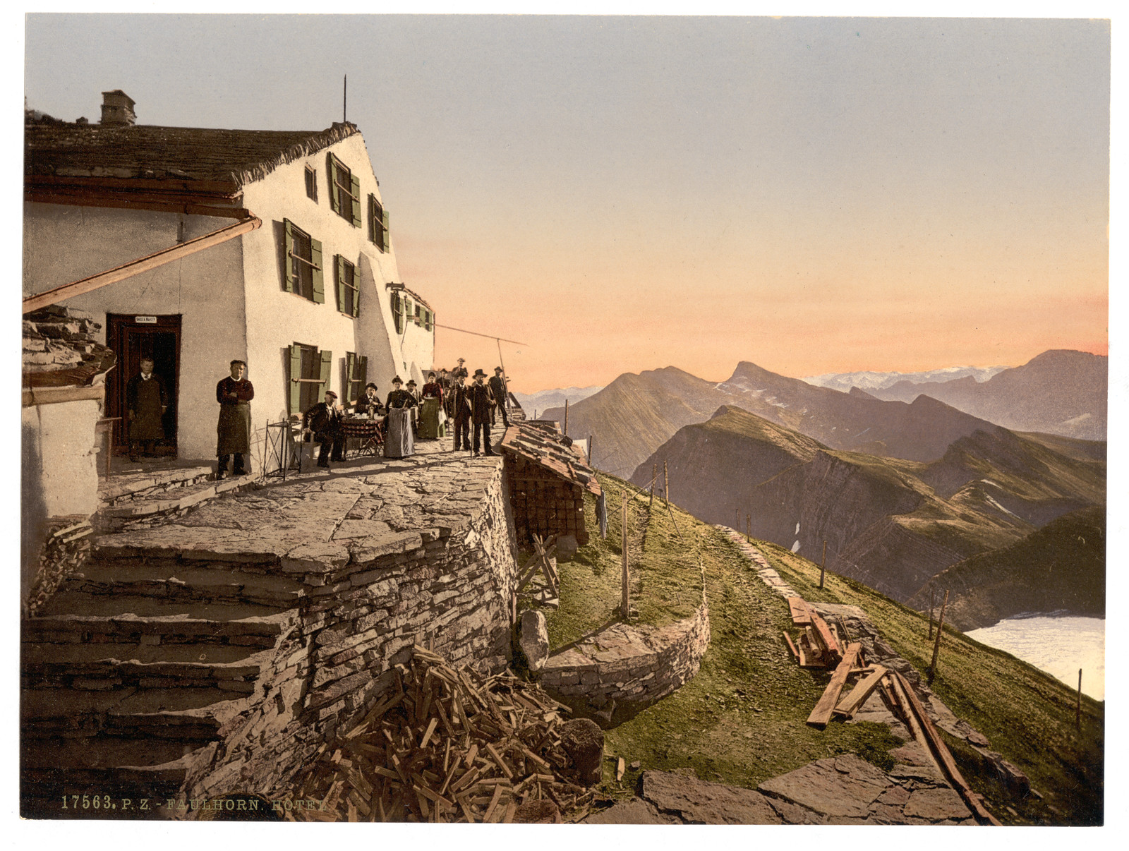 Faulhorn Hotel Bernese Oberland Switzerland, [between ca. 1890 and ca. 1900]. — historic print