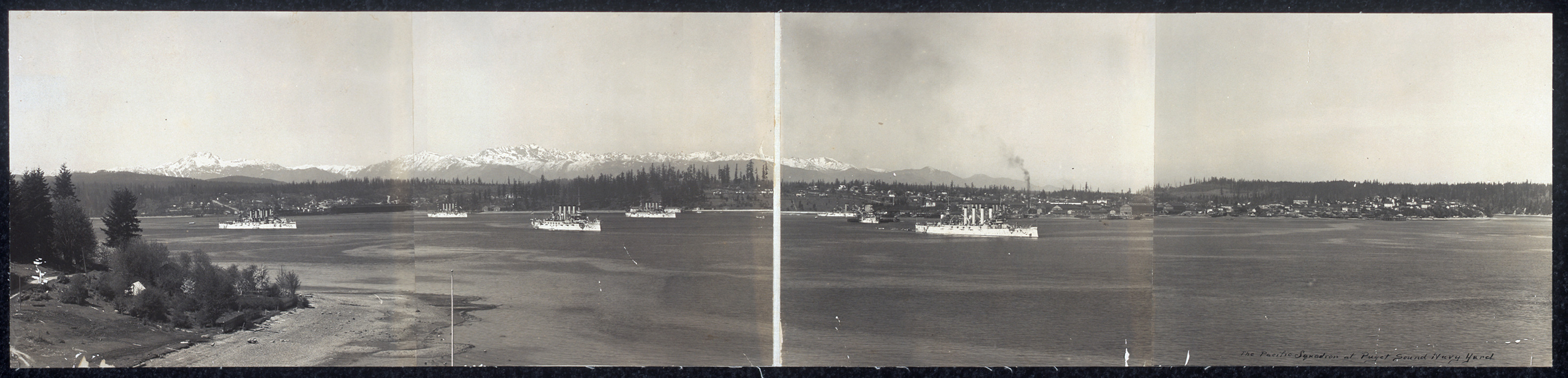 Pacific Squadron Puget Sound Navy Yard, Washington, 1908, 1908 — historic image