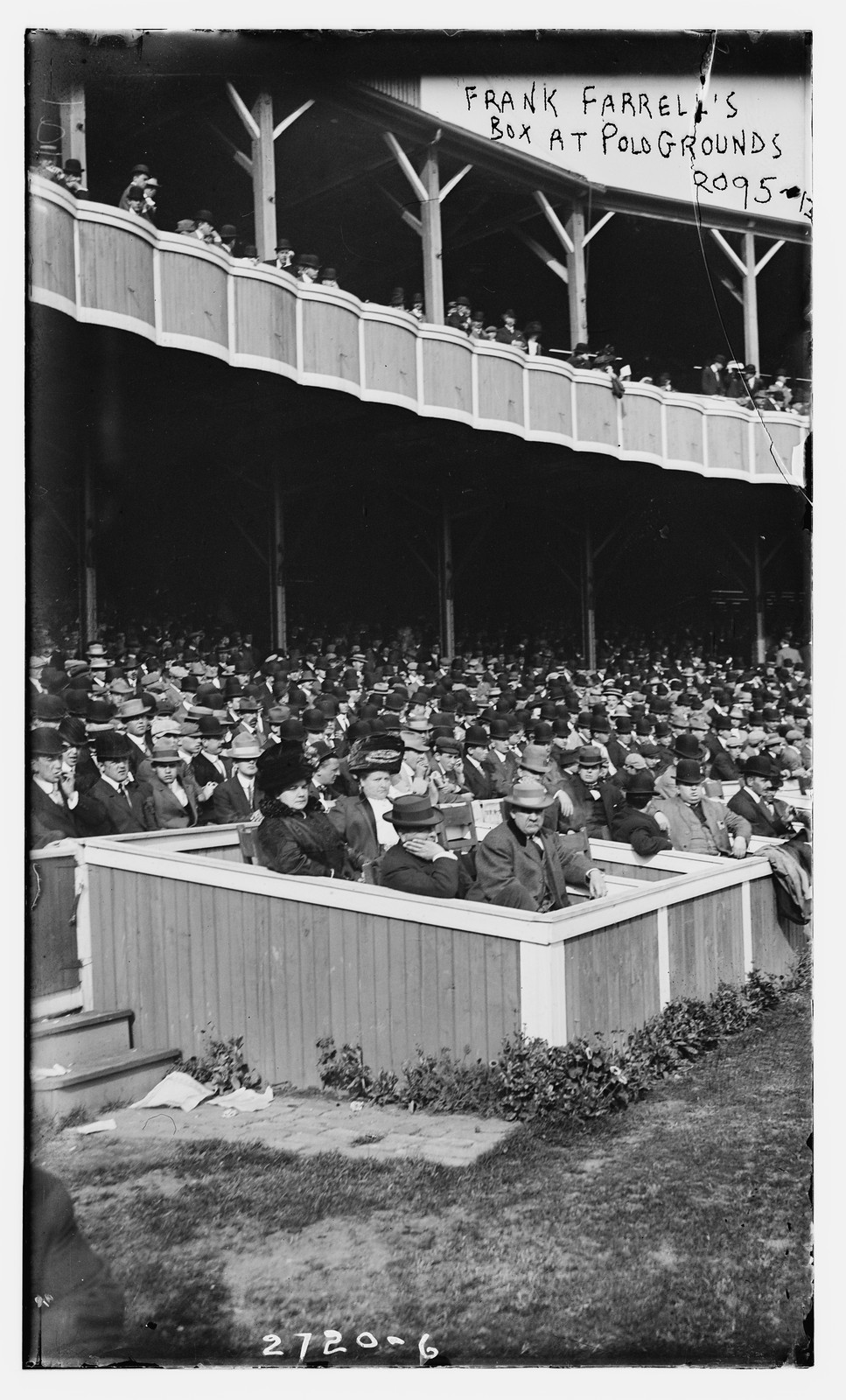 New York Yankee President Frank Farrell's box seats at the Polo Grounds, New York (baseball), [between 1903 an 1911] — historic photograph