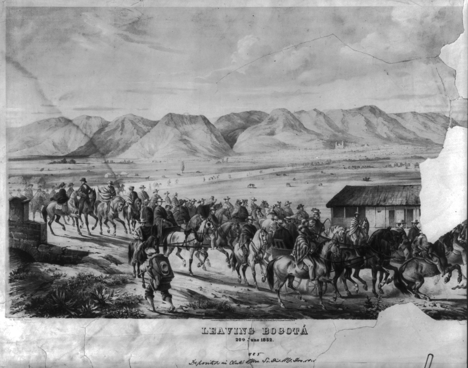Leaving Bogota, c1852 Dec. 10. — historic print