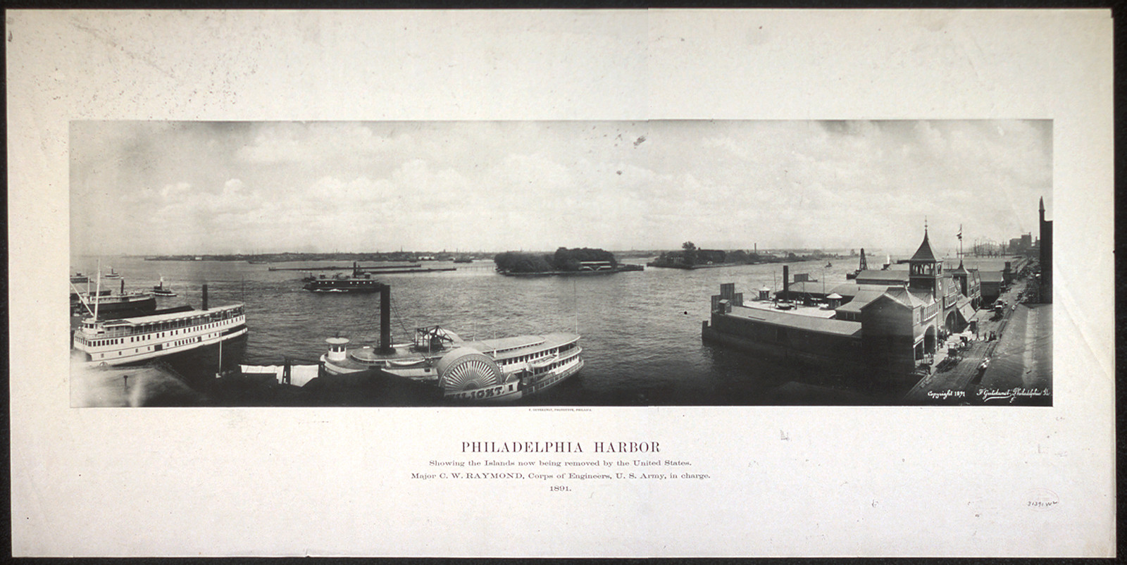 Philadelphia Harbor Island Removal, Pennsylvania, 1891, 1891 — historic image