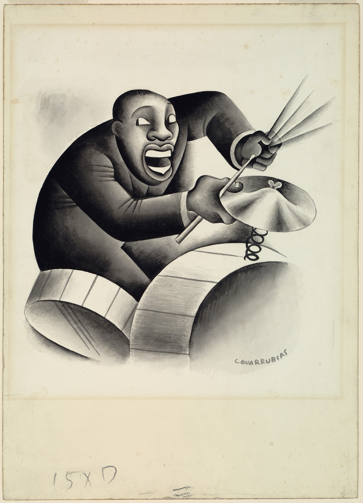 [Percussion] / Covarrubias., 1926 — historic drawing
