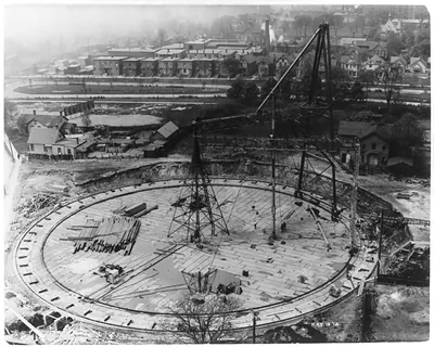 Detroit City Gas Co., Station A gas holder
