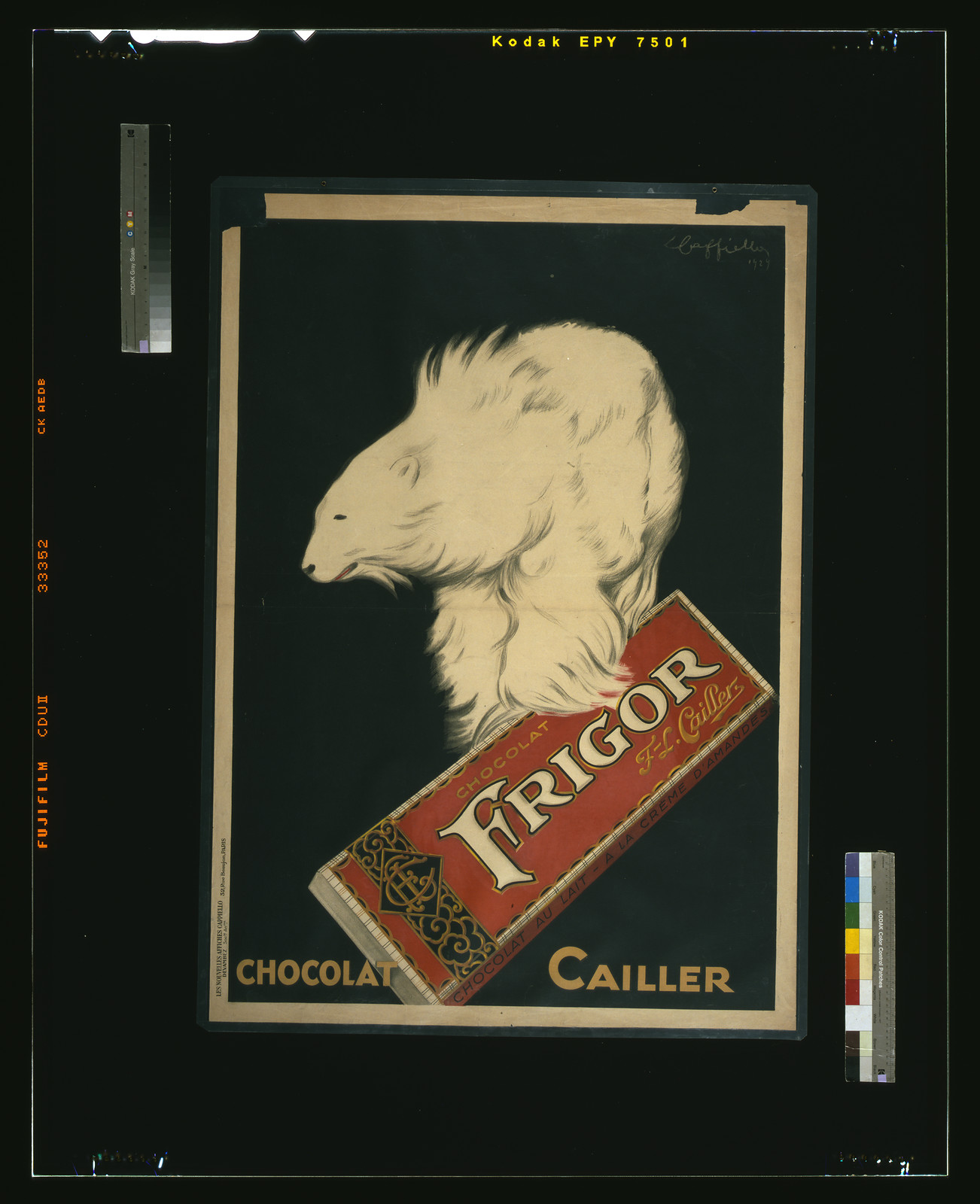 Chocolat Cailler. Frigor / L. Cappiello 1929., Paris : Les Nouvelles Affiches Cappiello, 32, Rue Beaujon, 1929. — vintage poster
