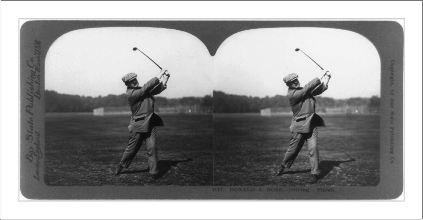 Donald J. Ross--driving, finish [of golf shot], c1913. — historic photograph