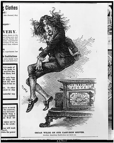 Oscar Wilde on our cast-iron stoves. Another American institution sat down on / Th. Nast.