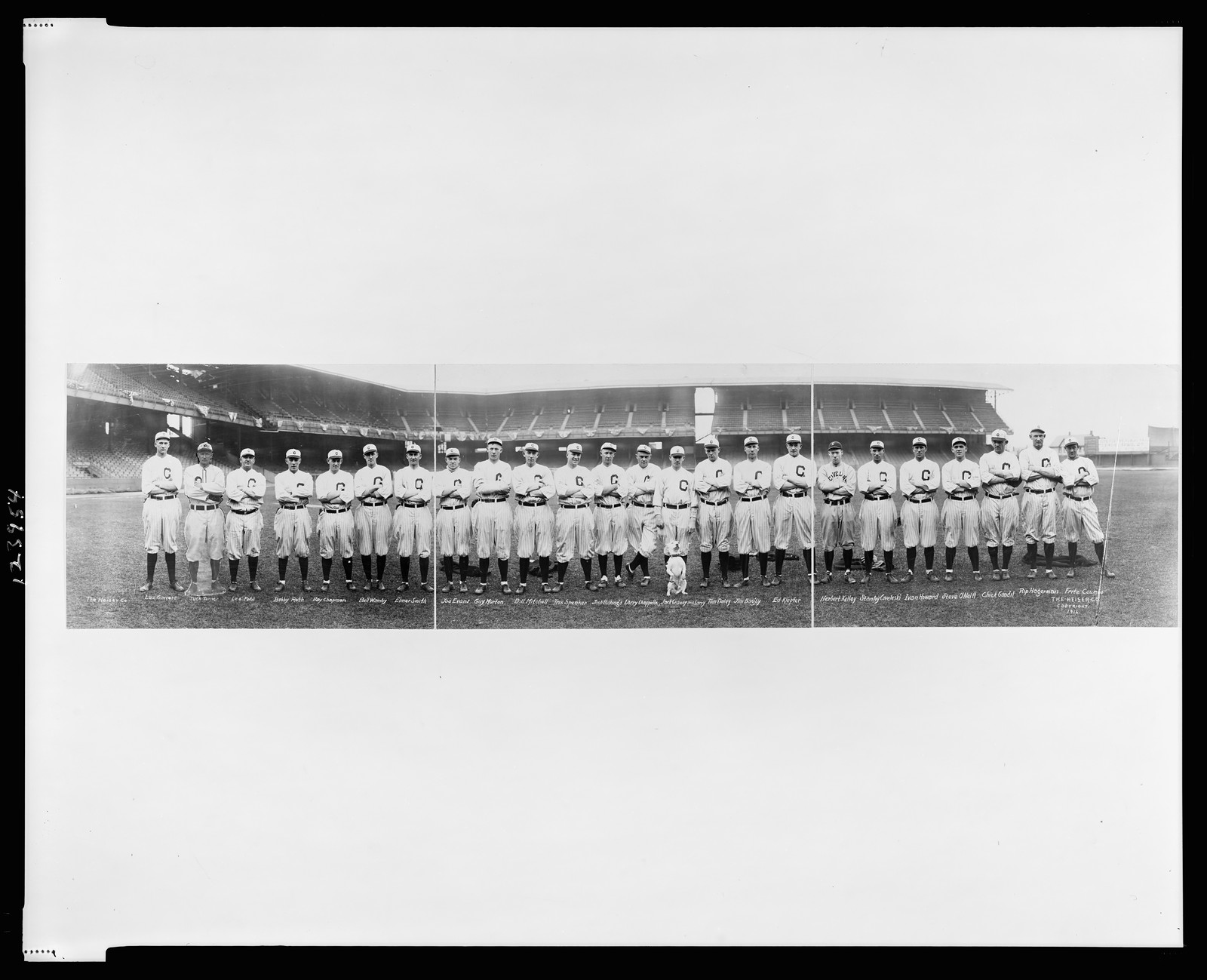 [Cleveland base ball team, 1916], 1916 — historic photograph
