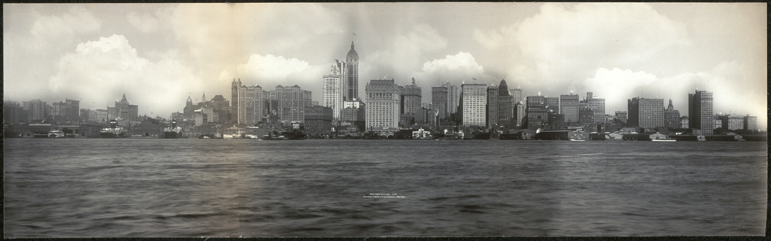 New York skyline, 1908, 1908 — historic image