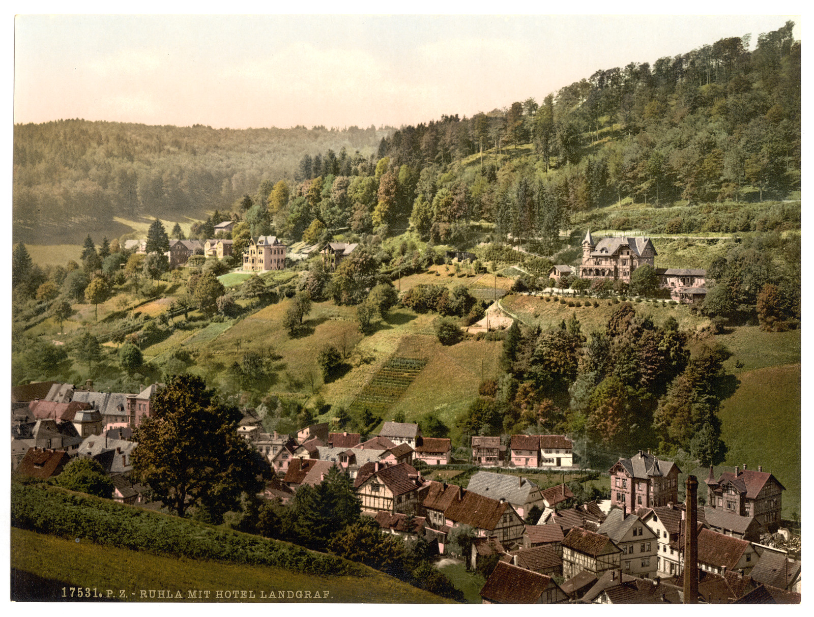 Ruhla and Hotel Landgraf Thuringia Germany, [between ca. 1890 and ca. 1900]. — historic print