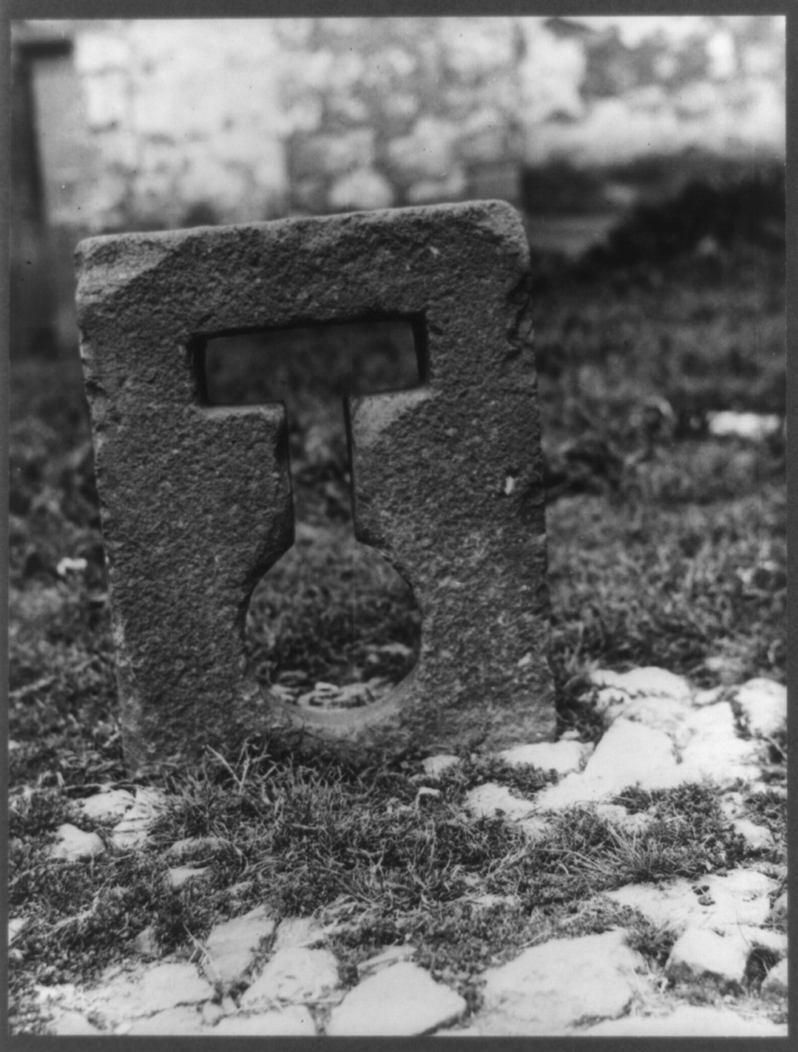 Inca punishment stone, Cuzco, Peru, [between 1940 and 1947] — historic photograph