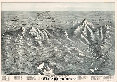 Birds eye view of the White Mountains
