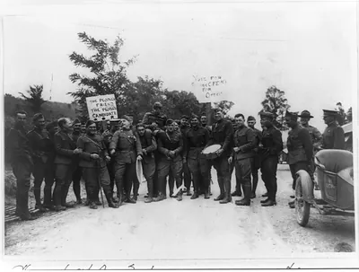 Officers of the 91st Aero Squadron. Election of mess officer