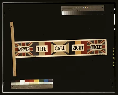 Answer the call right quickly / printed by Chorley & Pickersgill Ltd., Leeds and London.