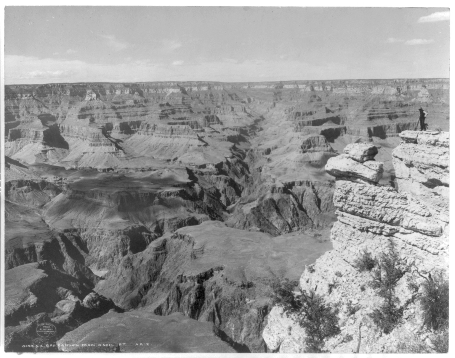 Grand Canyon from O'Neil Pt., Ariz., c1902. — historic photograph