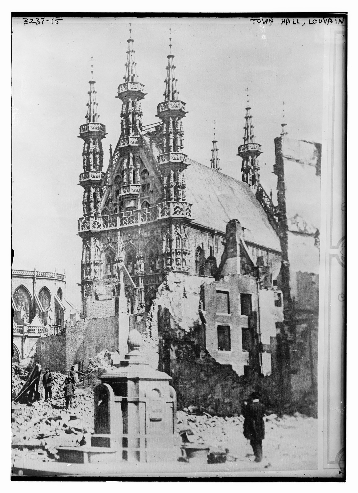 Town Hall, Louvain, n/a — historic photograph