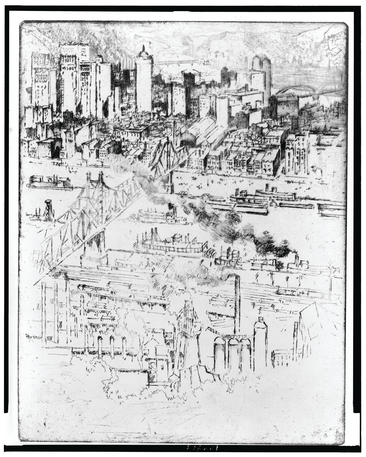 [Railway station, Pittsburgh], [1909] — historic print