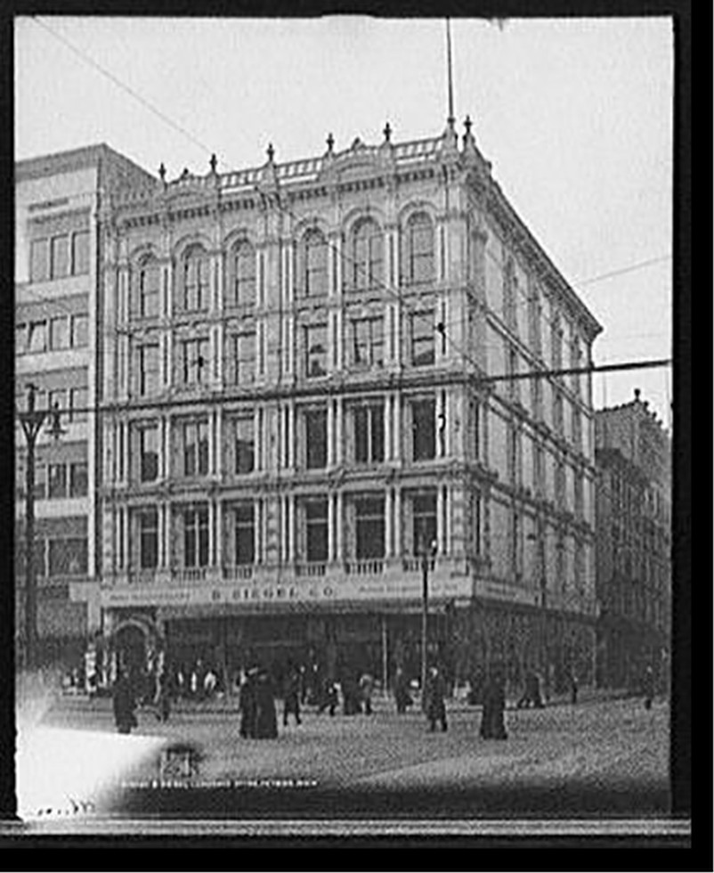 B. Siegel Company's store, Detroit, Mich., c[1906] — historic photograph