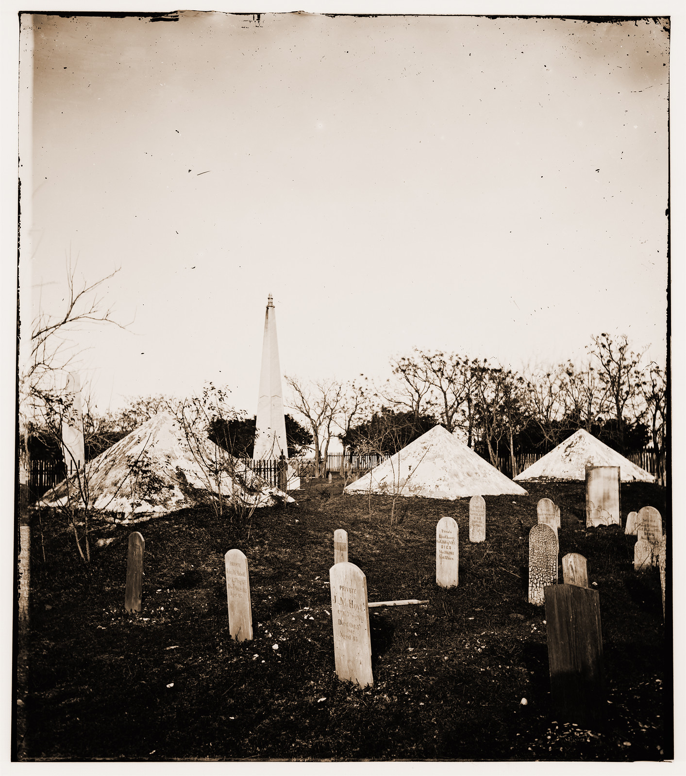 Savannah Georgia. Soldiers graves?, 1865 — historic photograph