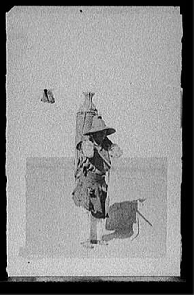 An aguador [water carrier], Guanajuato, [between 1880 and 1897] — historic photograph