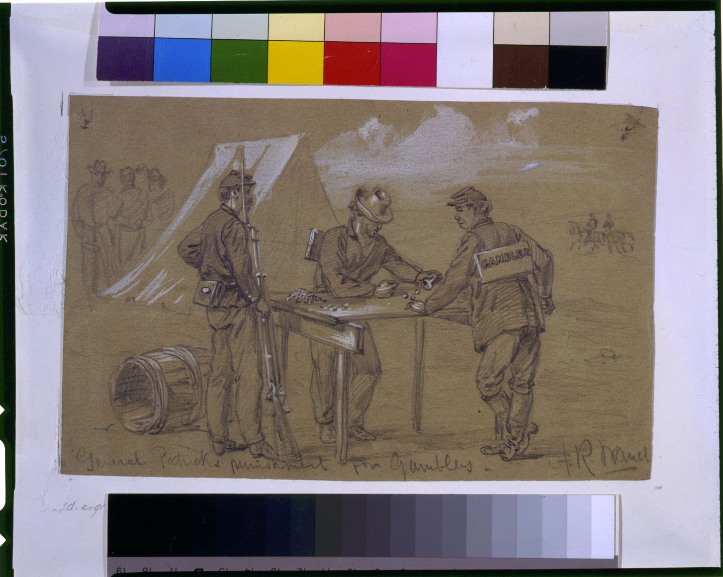 General Patricks punishment for gamblers, [1863 October] — historic drawing