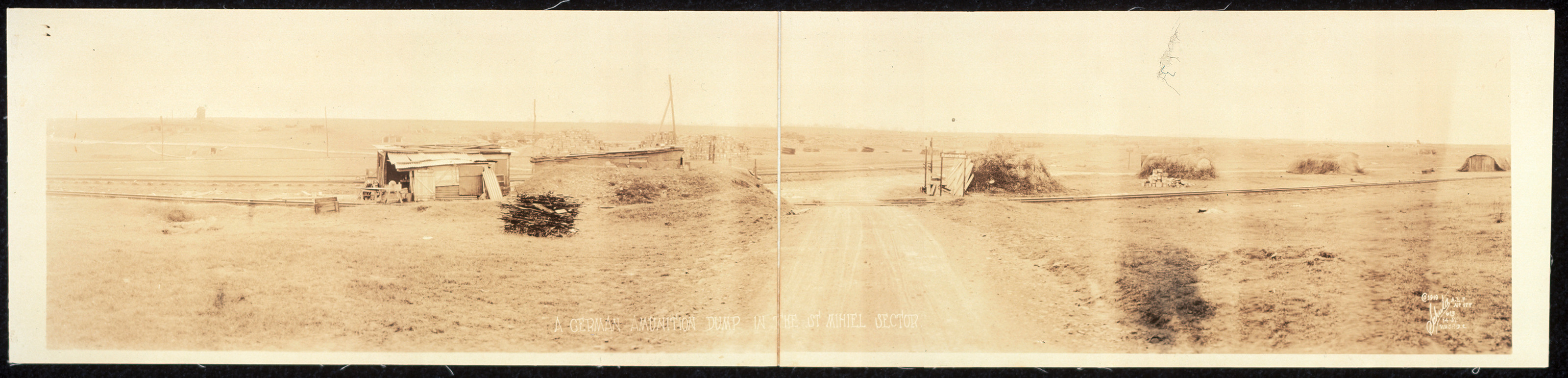 German ammunition dump St. Mihiel, France, 1918, 1918 — historic image