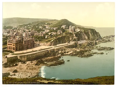 Town and hotels from Capstone Ilfracombe England