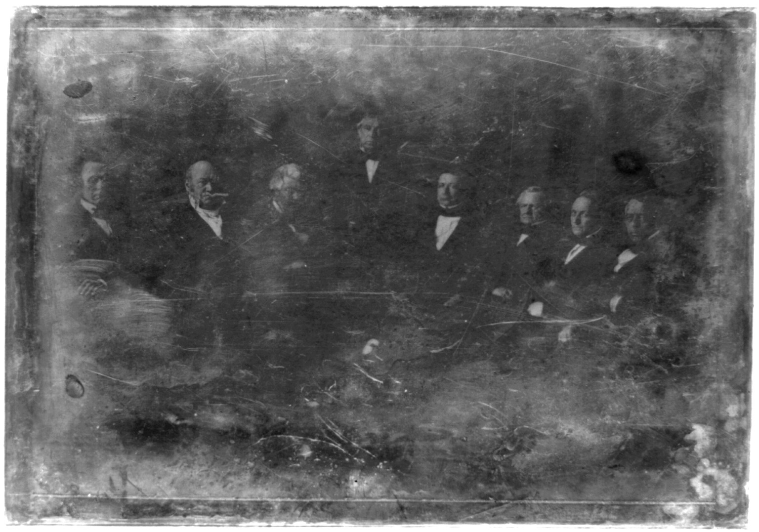 [Zachary Taylor and his cabinet, all seated except President Taylor], [1849] — historic photograph