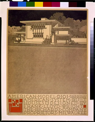 American System-Built Houses Model D101, Frank Lloyd Wright