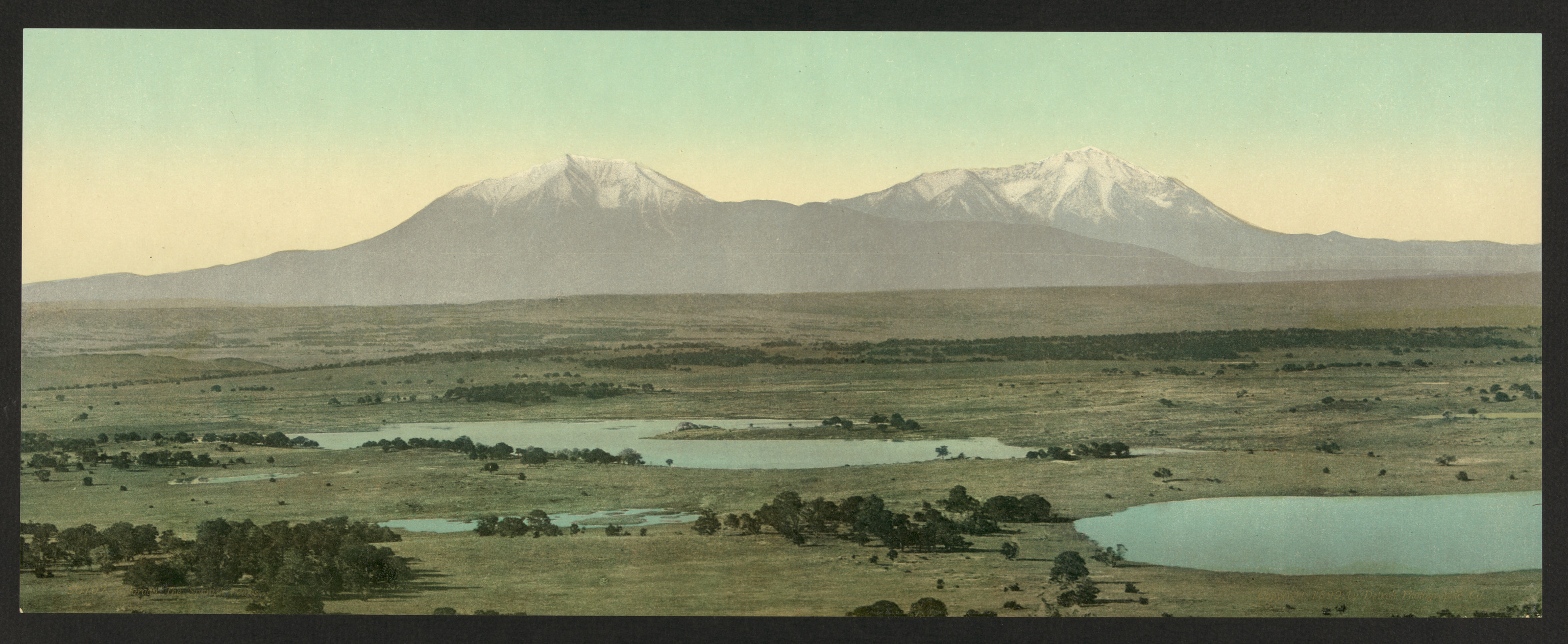 Colorado The Spanish Peaks — historic image