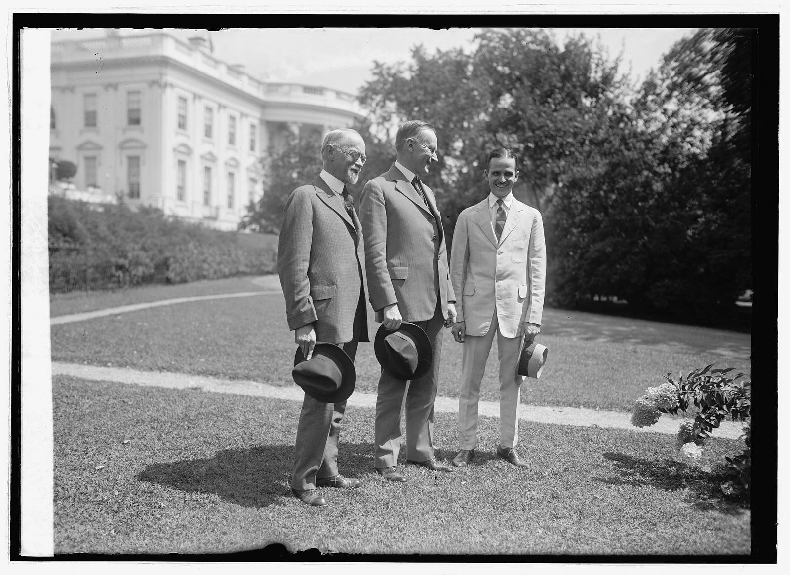 Dr. Sawyer, Coolidge, Dr. Boone, [1923] — historic photograph