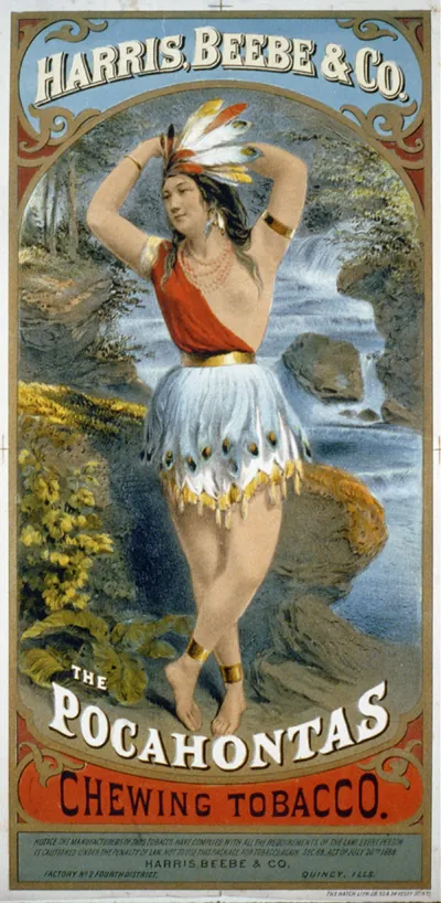 Harris, Beebe & Co.: The Pocahontas Chewing Tobacco / The Hatch Lith. Co. N.Y.