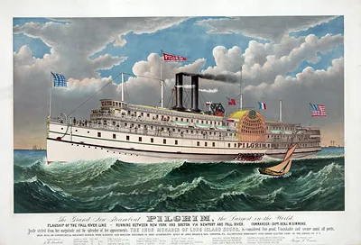 The Grand New Steamboat Pilgrim, the Largest in the World