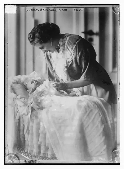 Duchess Brunswick and son