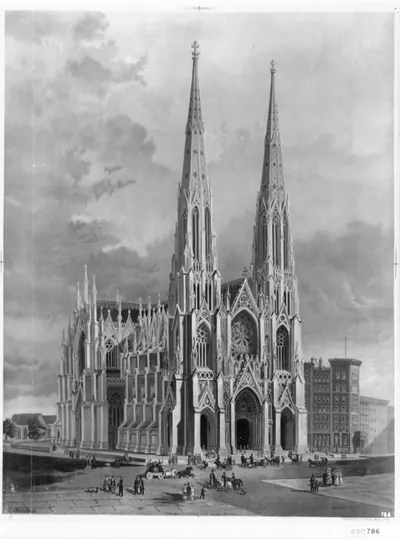 The new cathedral, Fifth avenue, New York