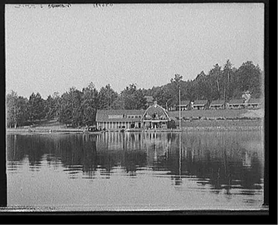 [Raquette Lake, the Antlers from the lake, Adirondacks, N.Y.]