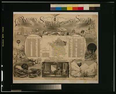 Le ballons sortis pendant le Siege de Paris, 1870-1871