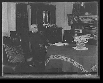 U.S.S. Kentucky, Capt. Chester in his cabin