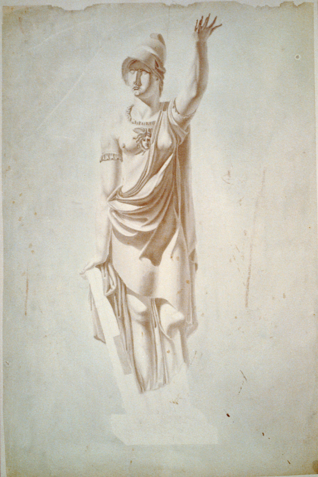 [United States Capitol, Washington, D.C. Architectural sculpture, allegorical figure], [between 1803 and 1814] — historic drawing