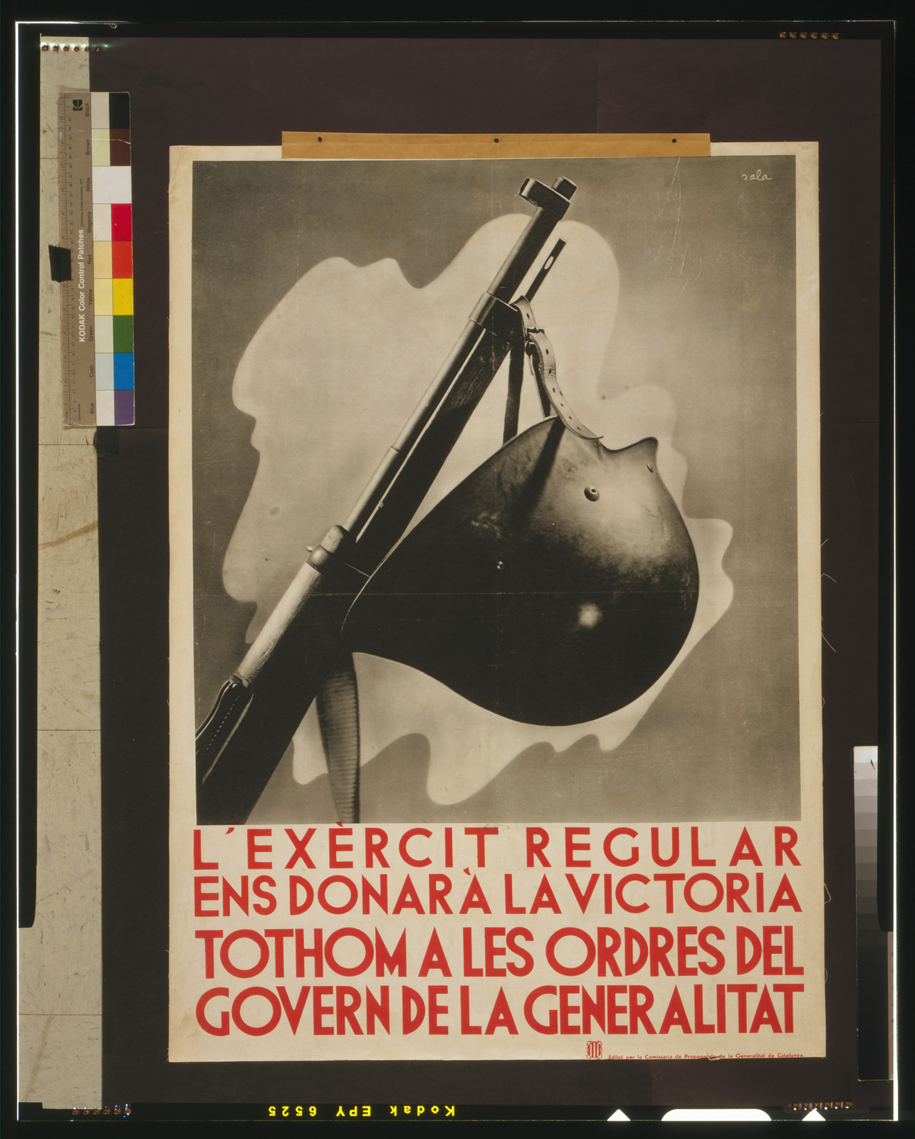 L'exèrcit regular ensdonara la victoria ..., [Spain] : Comissariat de Propaganda de la Generalitat de Catalunya, [between 1936 and 1939] — vintage poster