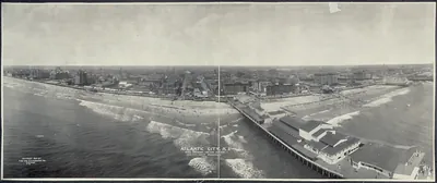 Atlantic City from Airship, New Jersey, 1909