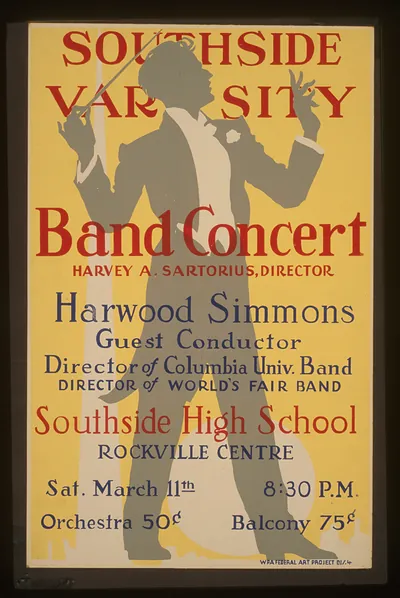 Southside Varsity Band concert Harvey A. Sartorius director Southside High School Roc