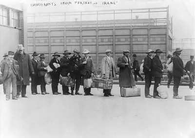 Ellis Island, N.Y. - immigrants from Princess Irene""