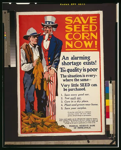 Save seed corn now! / B. of E. ; Scott Printing Company, 11th Floor Edison Building, Minneapolis.