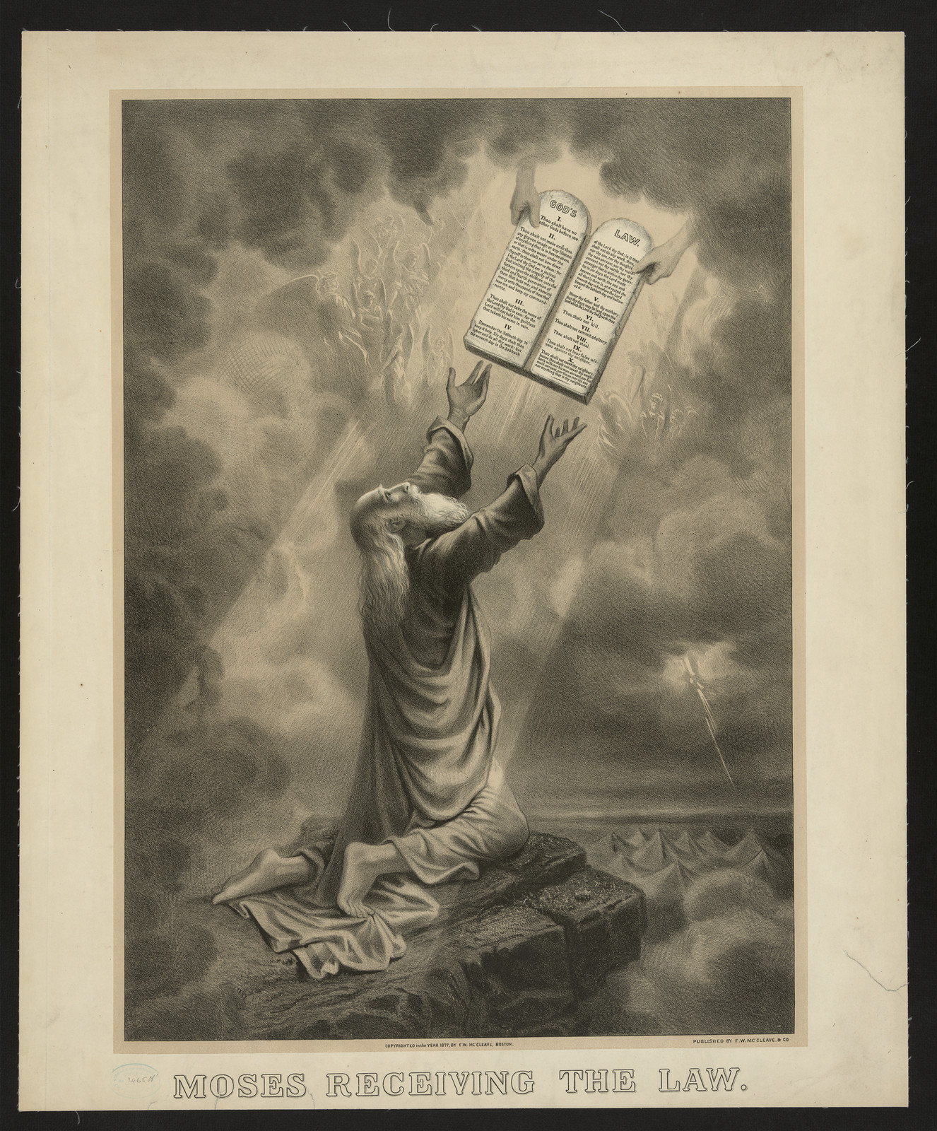 Moses Receiving the Law — historic image
