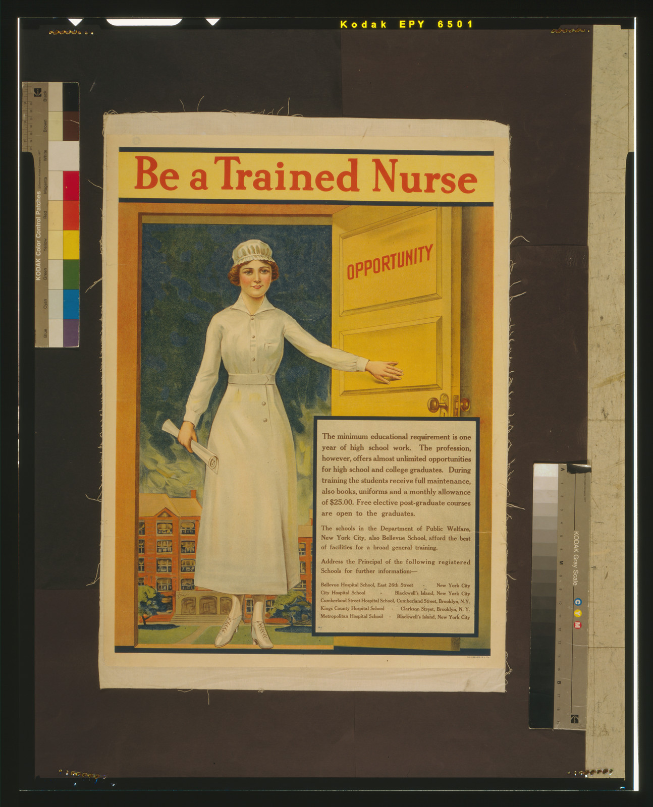 Be a trained nurse, [1917 or 1918] — vintage poster