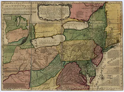 A General Map of the Middle British Colonies in America